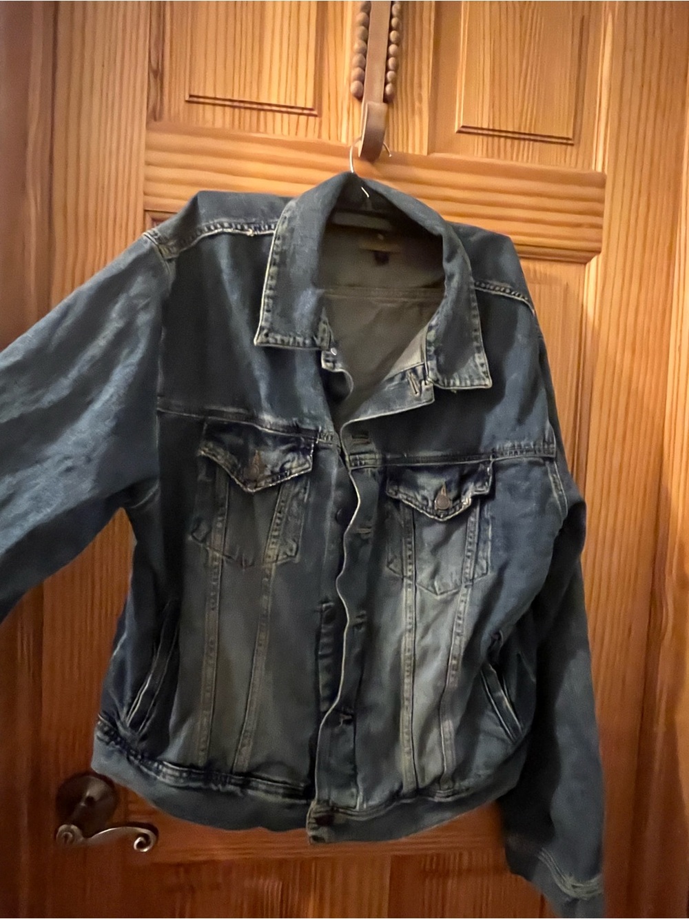 Classic Dark Blue Denim Jacket -